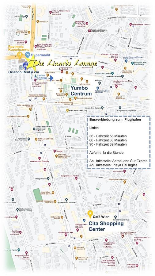 Lizards Lounge - Tanife Apartment Beim Yumbo Playa del Ingles  Ngoại thất bức ảnh
